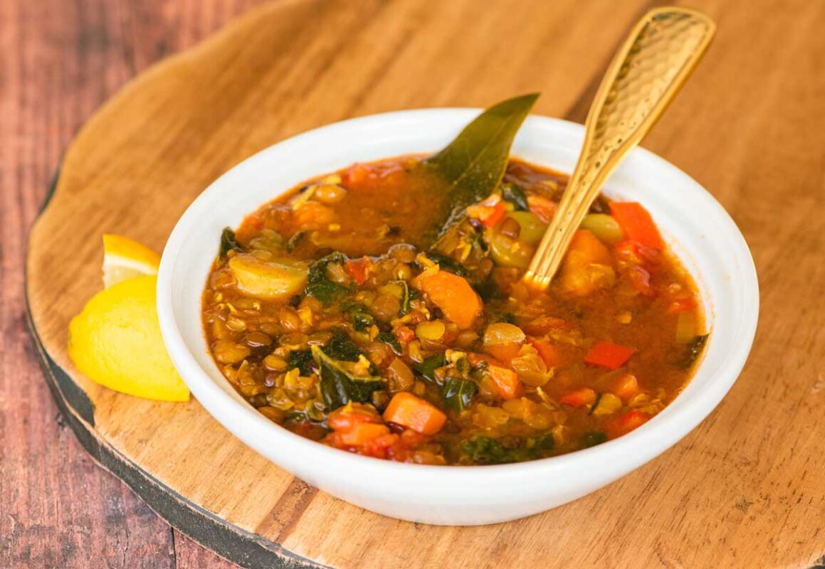 Moroccan Lentil Soup [Pre-made Jar Option!] - The Healthy Maven