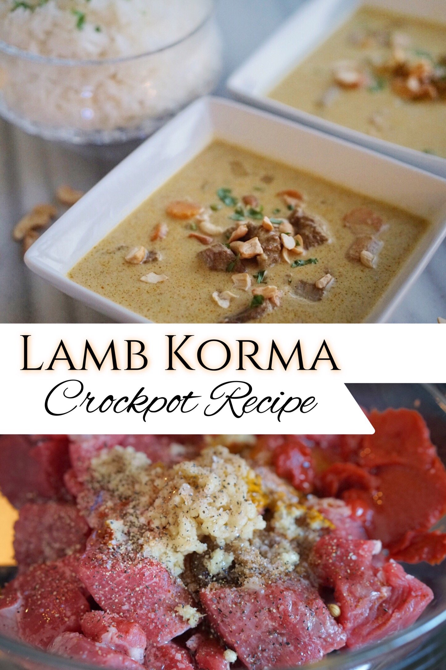 Authentic Indian Lamb Korma Slow Cooker Recipe