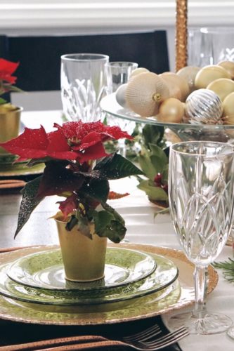 green depression glass tablescape