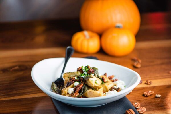 Chef Recipe Spotlight: Brown Butter Sage Sauce with Pumpkin Agnolotti 6 Olea-Brown-Sage-Butter-Pumpkin-Angelotti