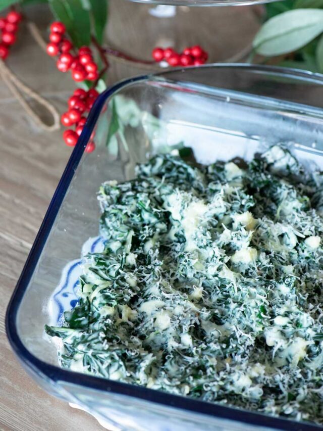 Tuscan Creamed Kale (Creamed Spinach Alternative)