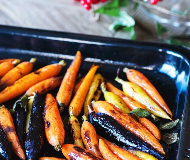 Easy Brown Butter Sage Roasted Carrots Recipe