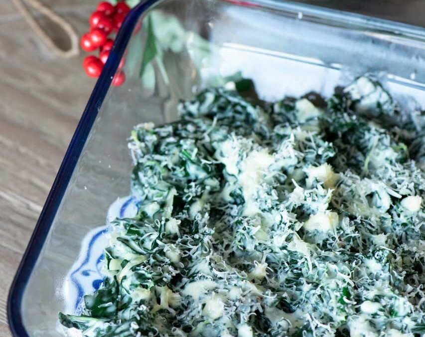 Healthy Creamed Kale Recipe (Creamed Spinach Alternative)
