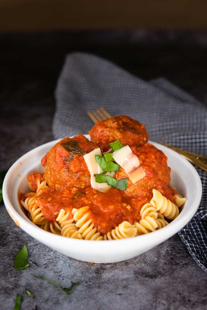 The Most Authentic Beef Meatball Recipe in Instant Pot with Homemade Spaghetti Sauce