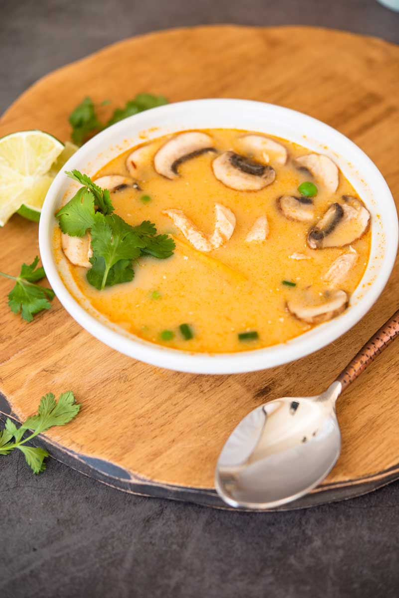 Traditional & Comforting Thai Coconut Soup Recipe (Tom Kha Gai)