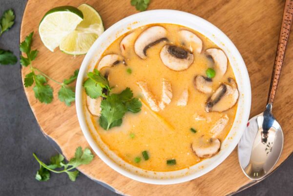 Traditional & Comforting Thai Coconut Soup Recipe (Tom Kha Gai) 4 Tom-kha-Gai-soup-recipe