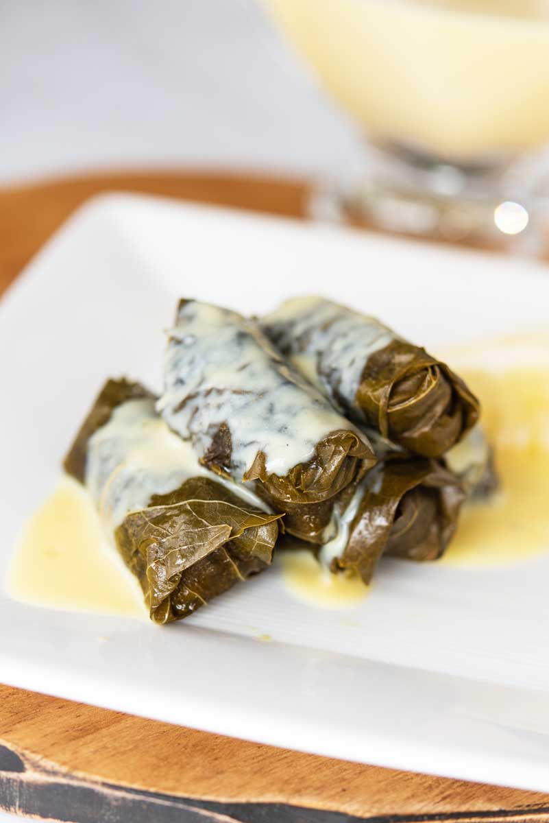 The Best Lamb Stuffed Grape Leaves Recipe With Greek Lemon Sauce