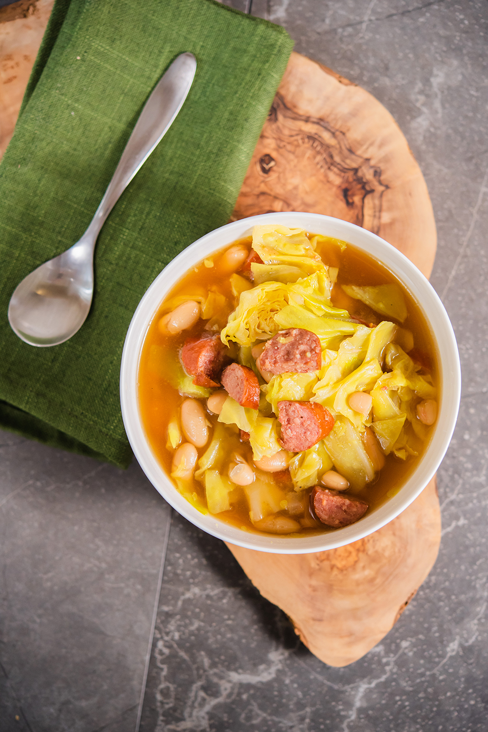 5-Ingredient Kielbasa and Cabbage Soup (Easter Soup Recipe)