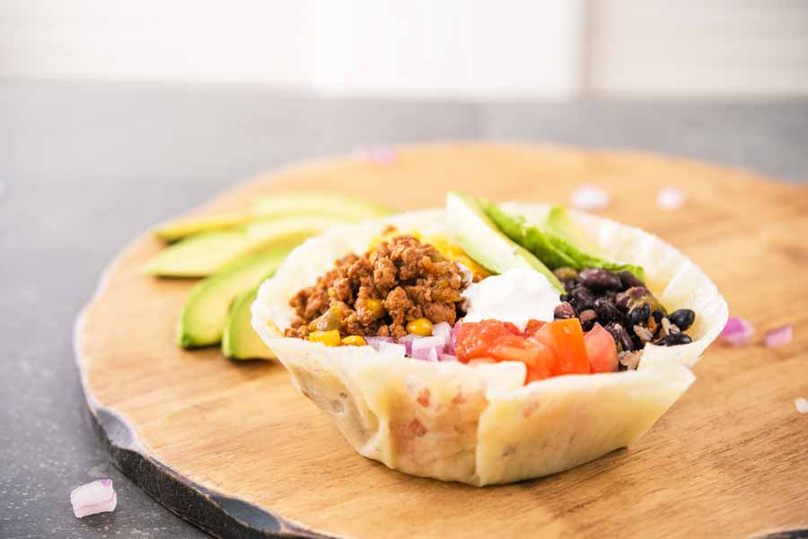 Chaffle Bowls (Low Carb Taco Bowls) • Low Carb Nomad