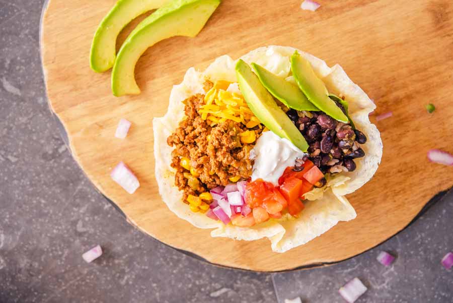 Low-carb-taco-bowl