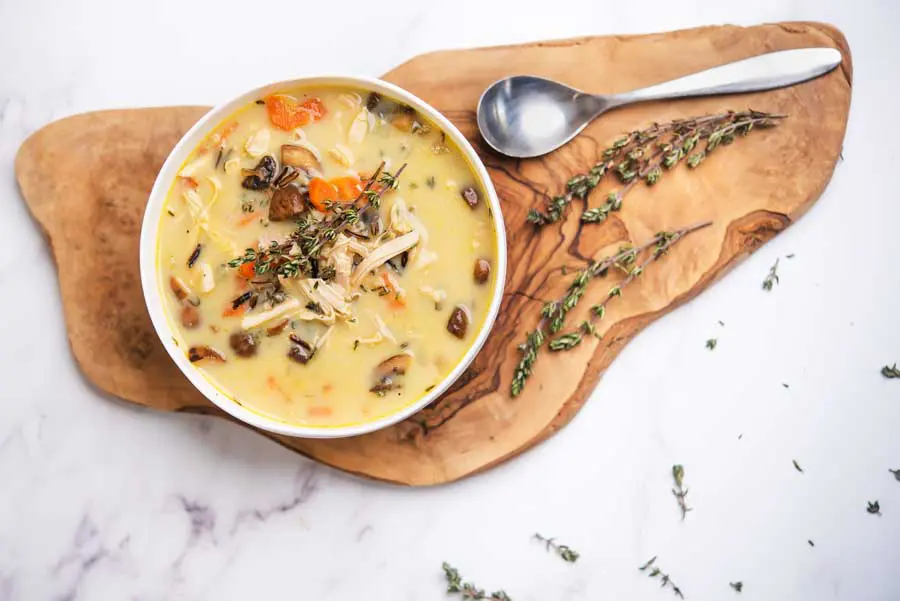 Chicken Wild Rice Soup (No Cream) - FeelGoodFoodie