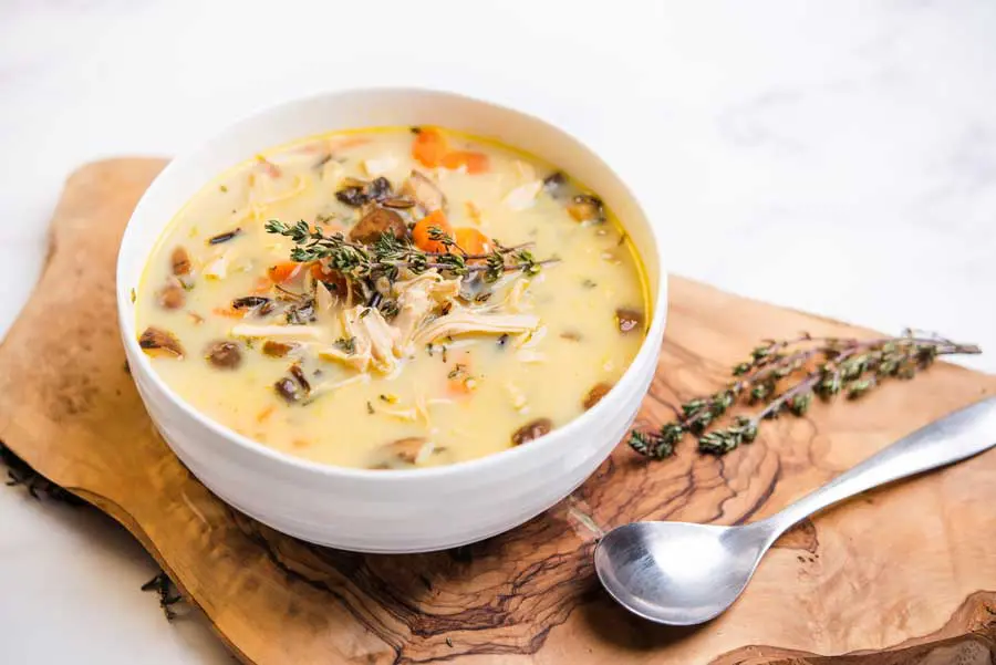Healthy Chicken and Wild Rice Soup - All the Healthy Things