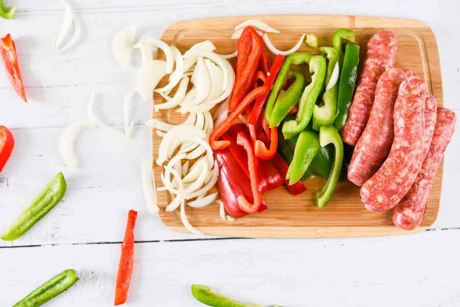 Sausage-and-peppers-ingredients