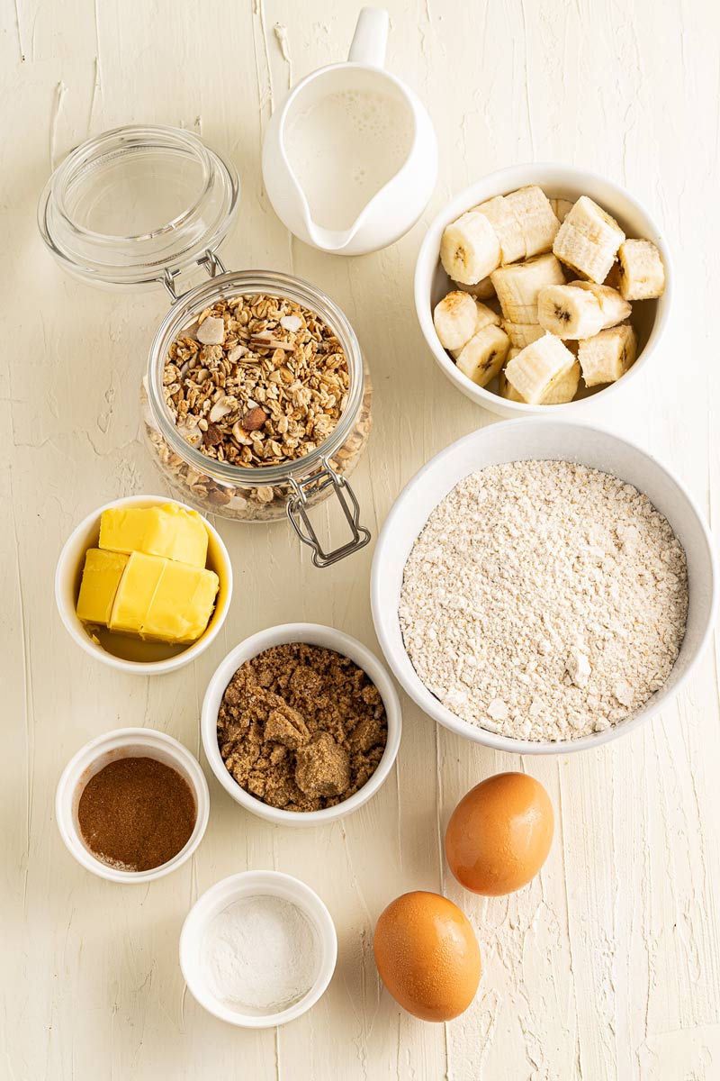 Banana-Granola-Muffins-Ingredients