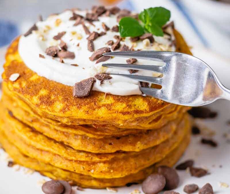 Deliciously Healthy Pumpkin Pancakes Gluten Free