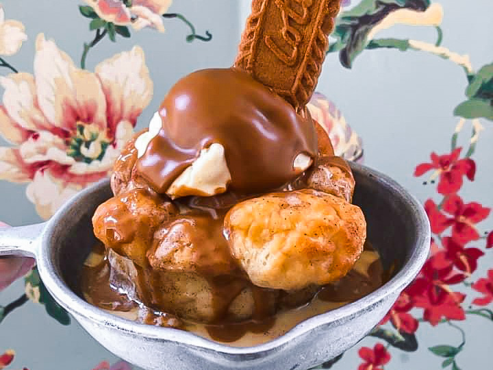 Cookie Butter Monkey bread at river belle terrace