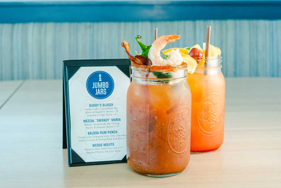 Bloody Mary in a mason jar