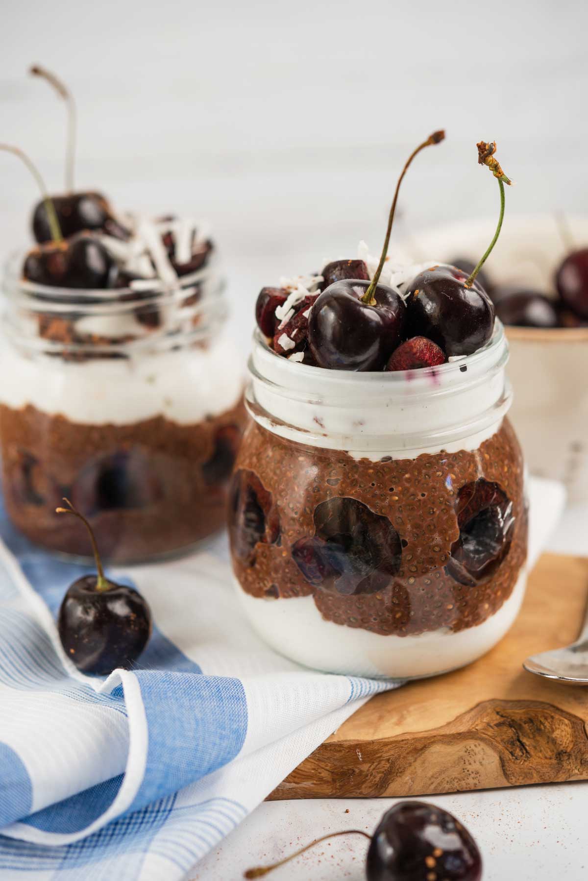 Decadent Black Forest Chocolate Chia Pudding