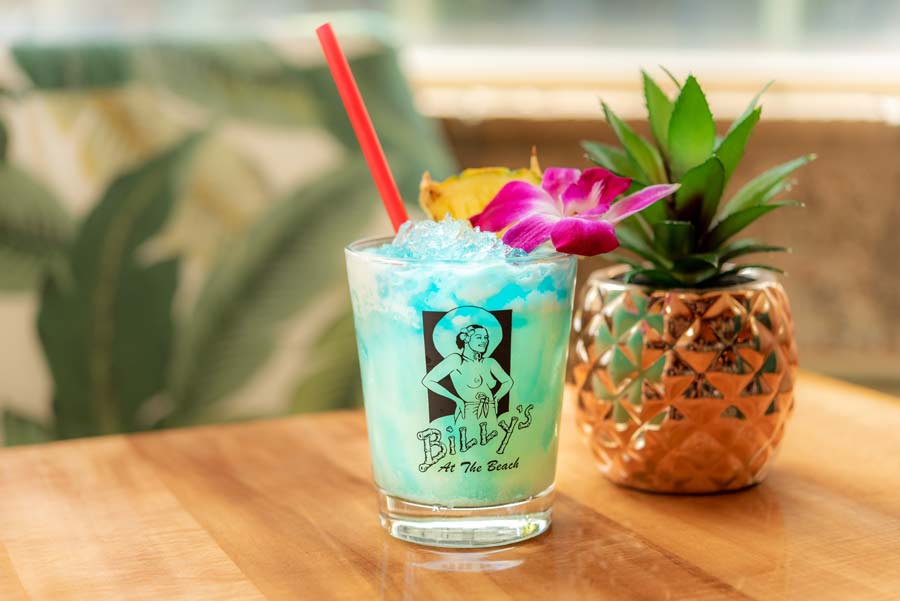 blue hawaiian cocktail from billy at the beach