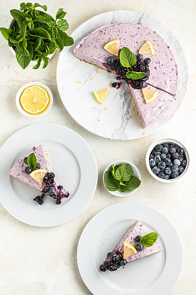 No-Bake-Blueberry-Cheesecake