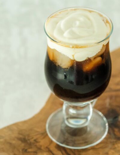Easy-cheese-foam-over cold brew coffee