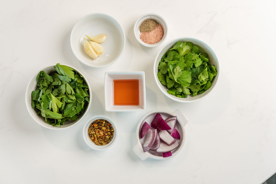 Cilantro-Chimichurri-Ingredients