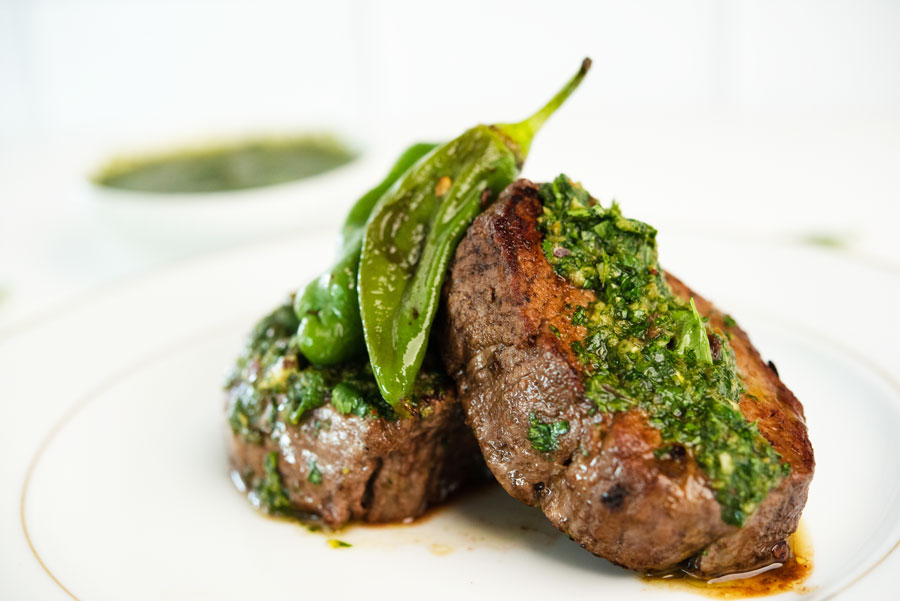 Steak-with-cilantro-Chimichurri