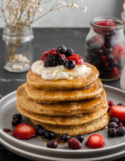 Healthy-Oat-Flour-Pancakes