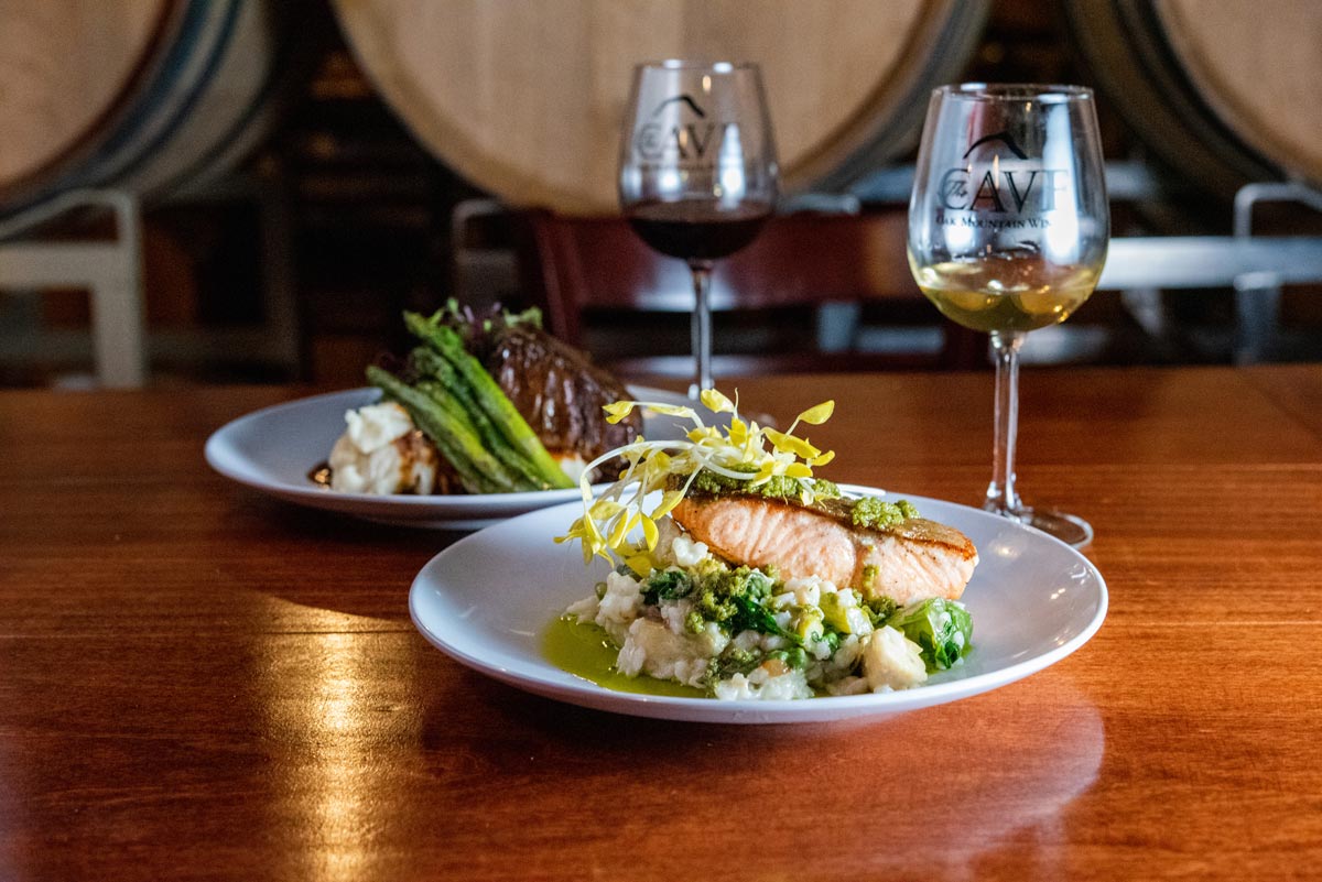 Temecula-Wine-Cave-Salmon-Risotto