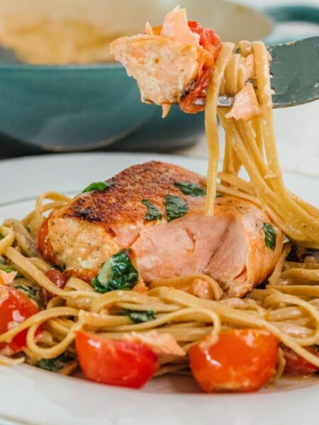 Tuscan-Salmon-Pasta-Healthy