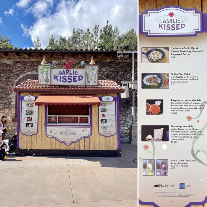 Garlic Kissed Disneyland Food & Wine Festival Booth