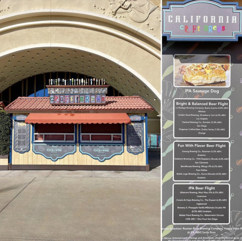 California Brews Disneyland Food & Wine Festival Booth