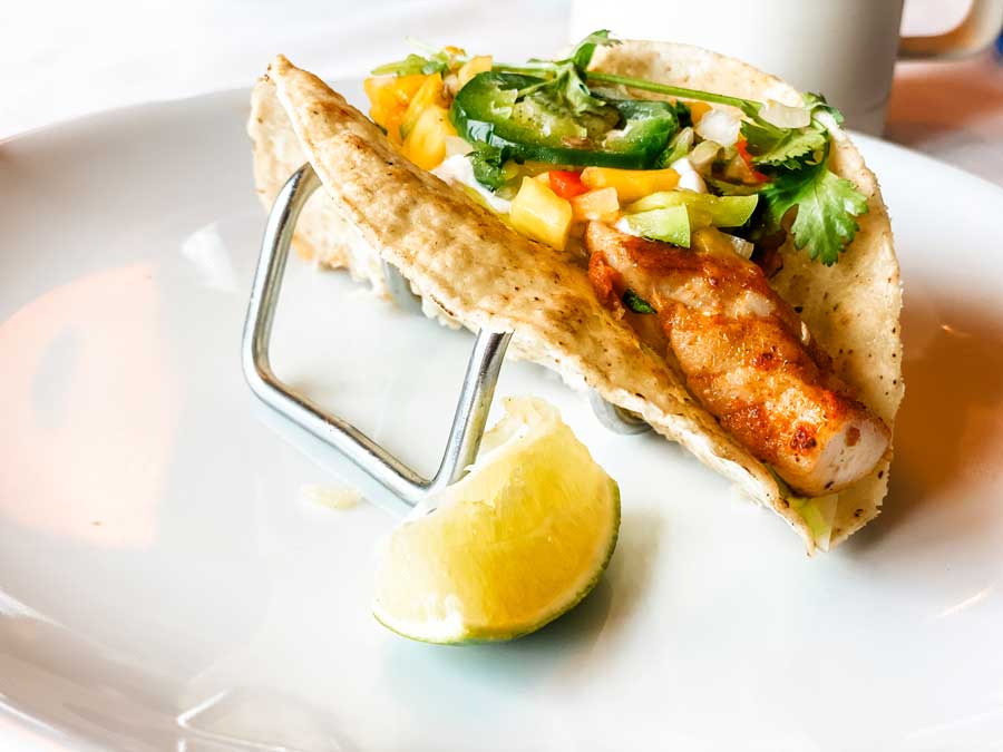 Holland America MDR Lunch Fish Taco