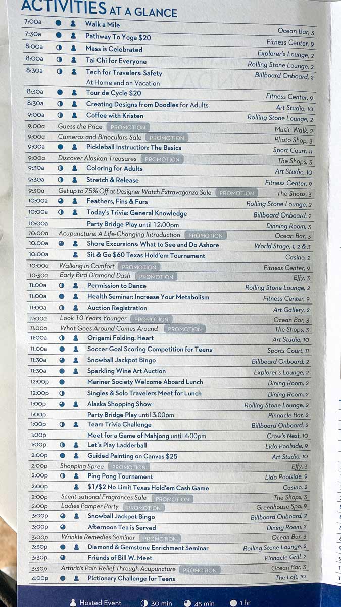 Holland-America-Daily-Program-Alaska-Day-2