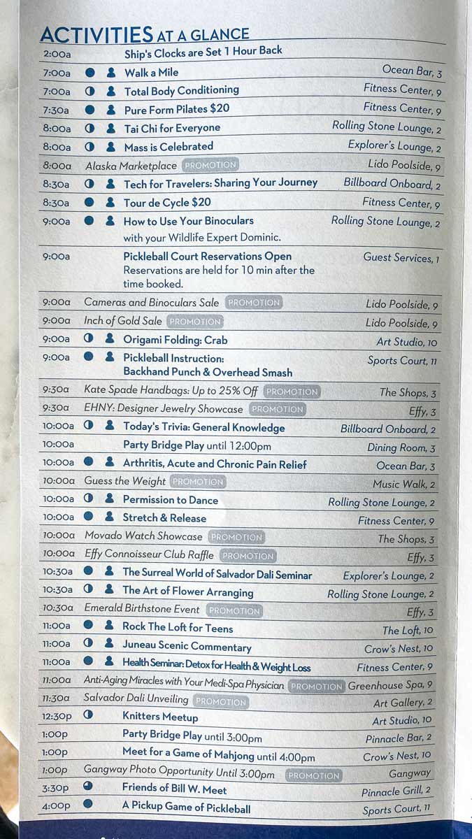 Holland-America-Daily-Program-Alaska-Day-5