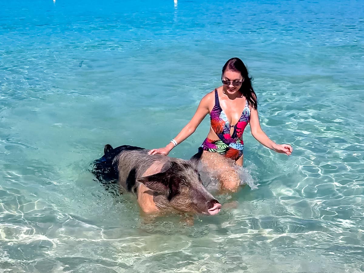 BEST Way to Go Swimming With Pigs in Nassau Bahamas