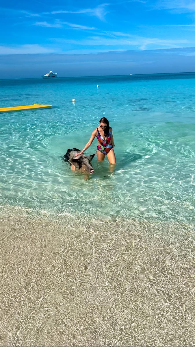 Swimming-with-the-pigs-in-Nassau-Bahamas