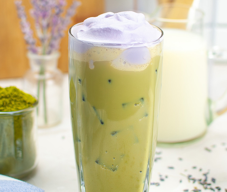 Iced Lavender Cream Oatmilk Matcha Starbucks Copycat Recipe