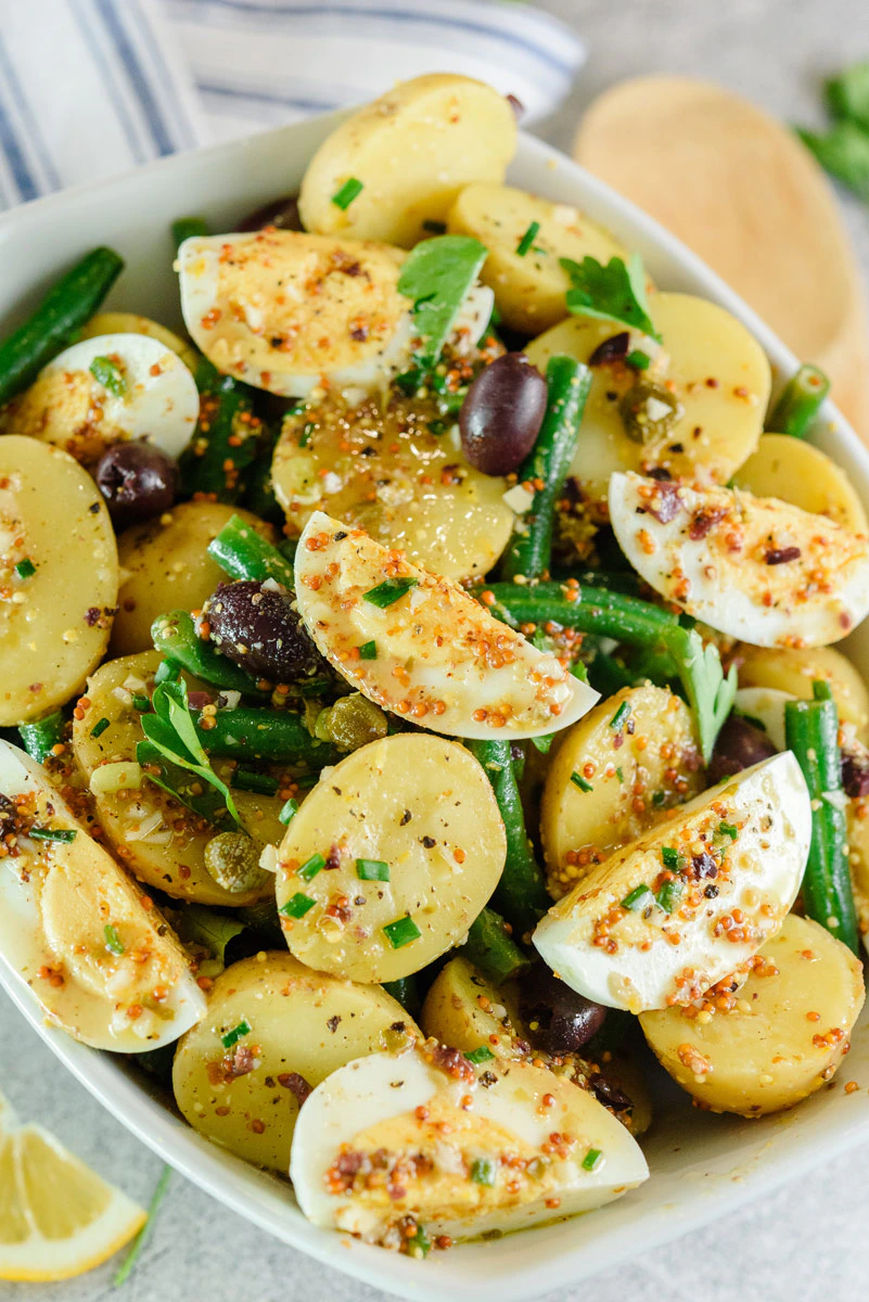 Elegant French Potato Salad With Green Beans Elegant French Potato Salad With Green Beans