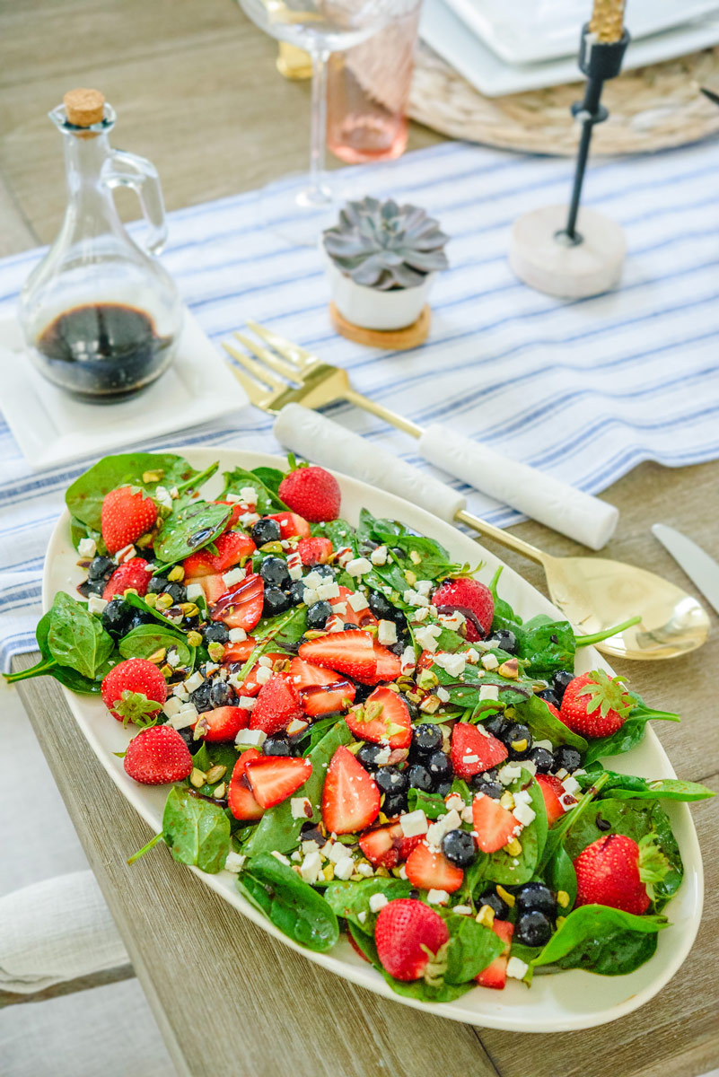 Strawberry-Spinach-Salad-with-Blueberries-and-Feta