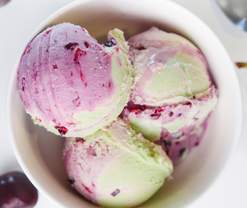 Ninja Creami Pistachio Cherry Ice Cream (Spumoni)