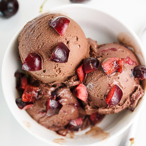 Ninja Creami Black Forest Ice Cream (High Protein, Low Calorie)
