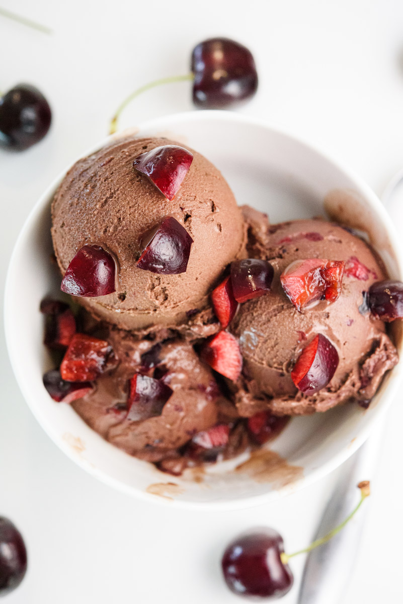 Ninja Creami Black Forest Ice Cream (High Protein, Low Calorie)