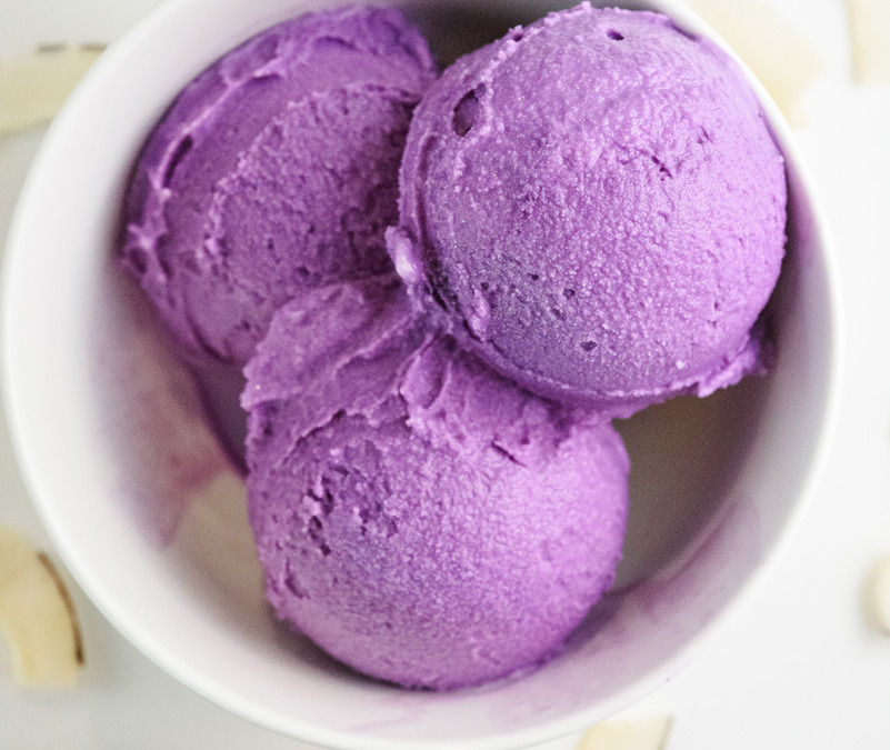 Ninja Creami Ube Ice Cream (Low Calorie & High Protein)