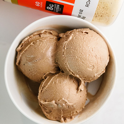 Ninja Creami Chocolate Peanut Butter Ice Cream (High Protein, Low Calorie)