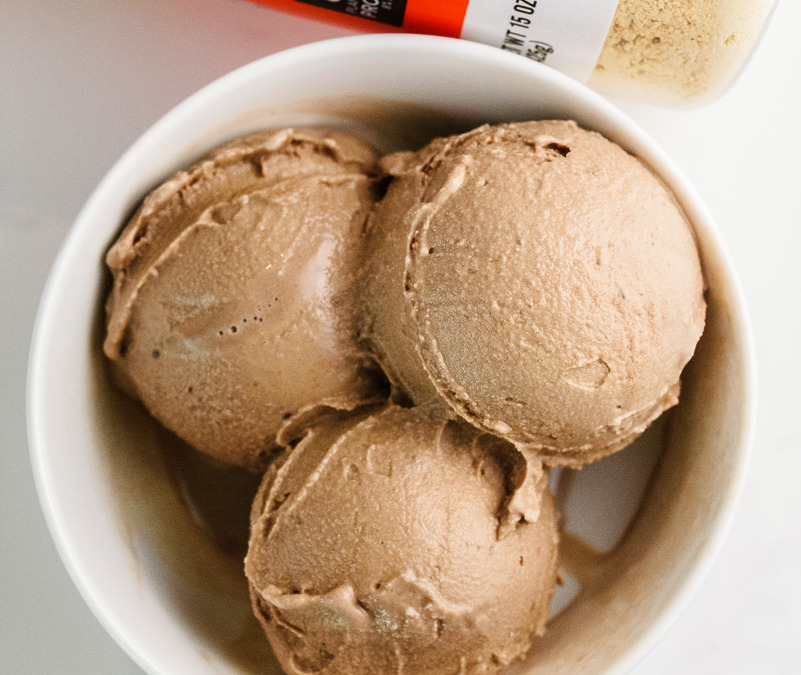 Ninja Creami Chocolate Peanut Butter Ice Cream (High Protein, Low Calorie)