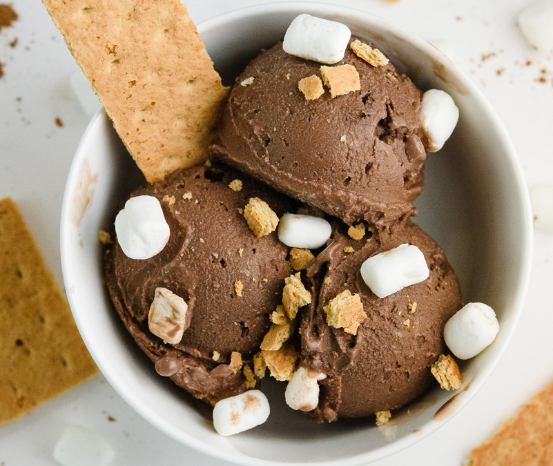 Ninja Creami S’mores Ice Cream (High Protein & Low Calorie)