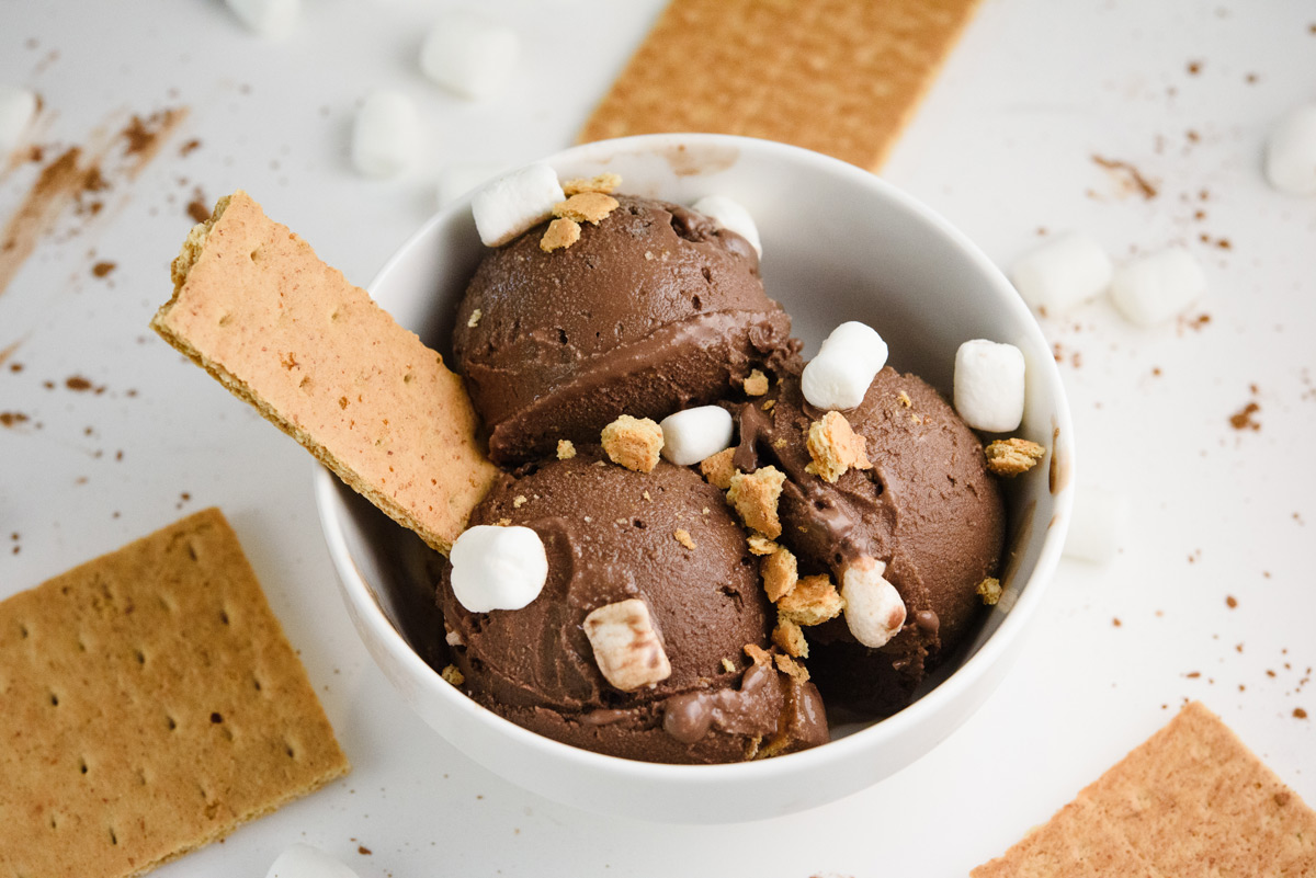 Ninja Creami S'mores Ice Cream (High Protein & Low Calorie) 2 Smores-ice-cream-ninja-Creami