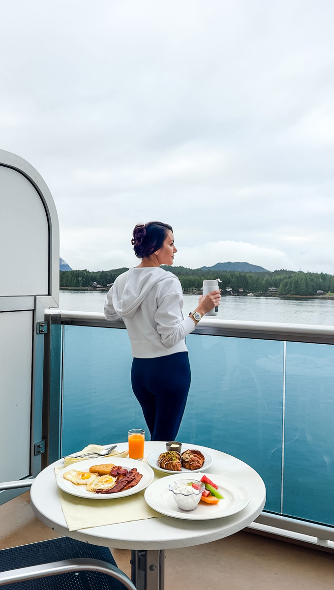 The BEST Alaska Cruise Packing List & Alaska Outfits Ideas! 5 Princess-Cruises-Room-Service-Breakfast