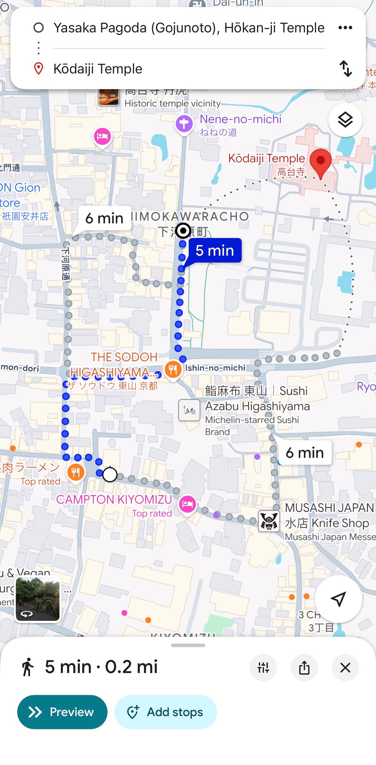 Secret Kyoto Bamboo Forest Without Crowds: Visit Kodai-ji Temple & Skip Arashiyama 5 Map-of-Kodai-ji-Temple-directions